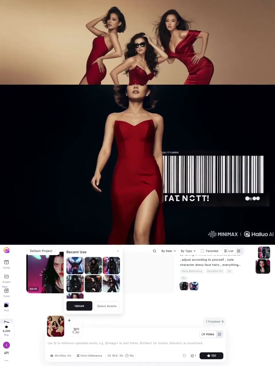 Multimodal fashion music-video concept