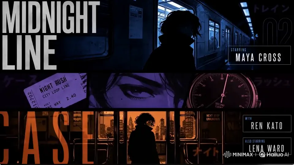 Midnight Line — jazz-noir title sequence